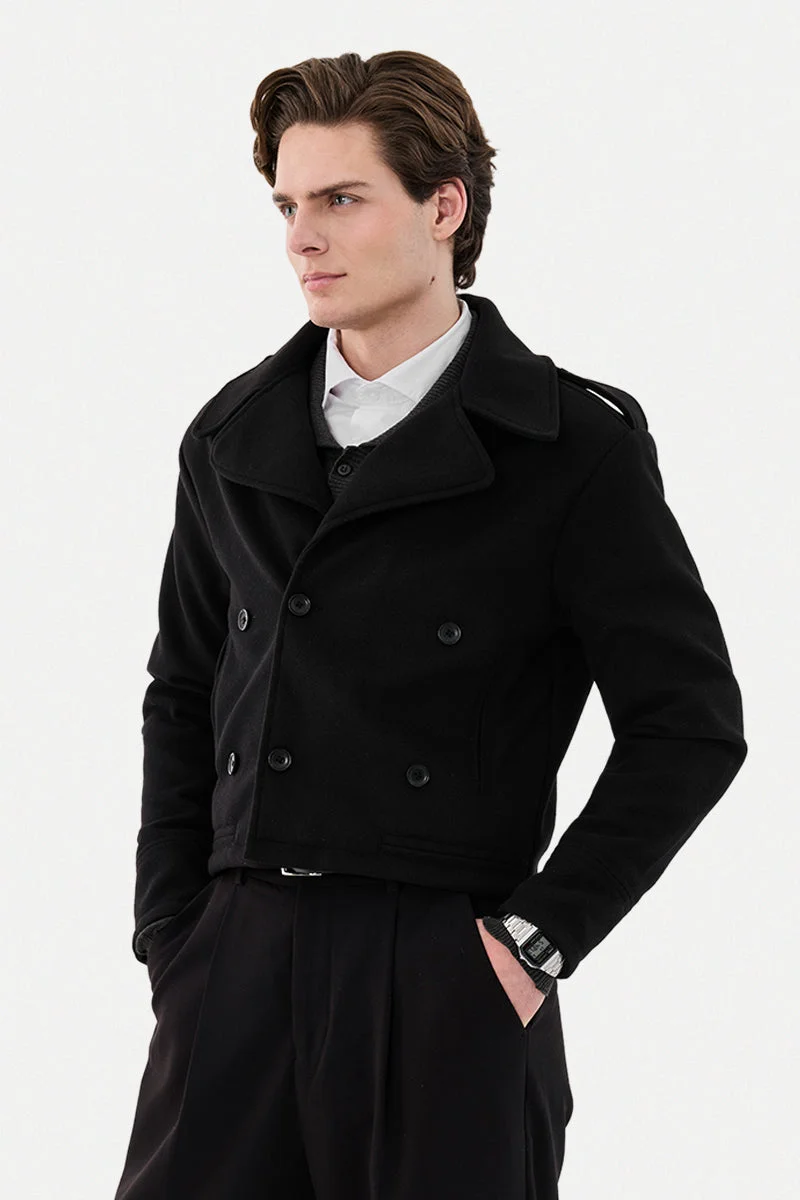 سنيتش Double Breasted Suede Jacket